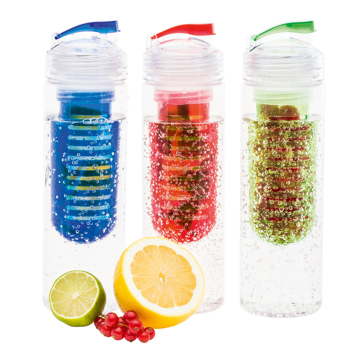 Trinkflasche mit Fruchteinsatz REFLECTS-JOLIETTA blau