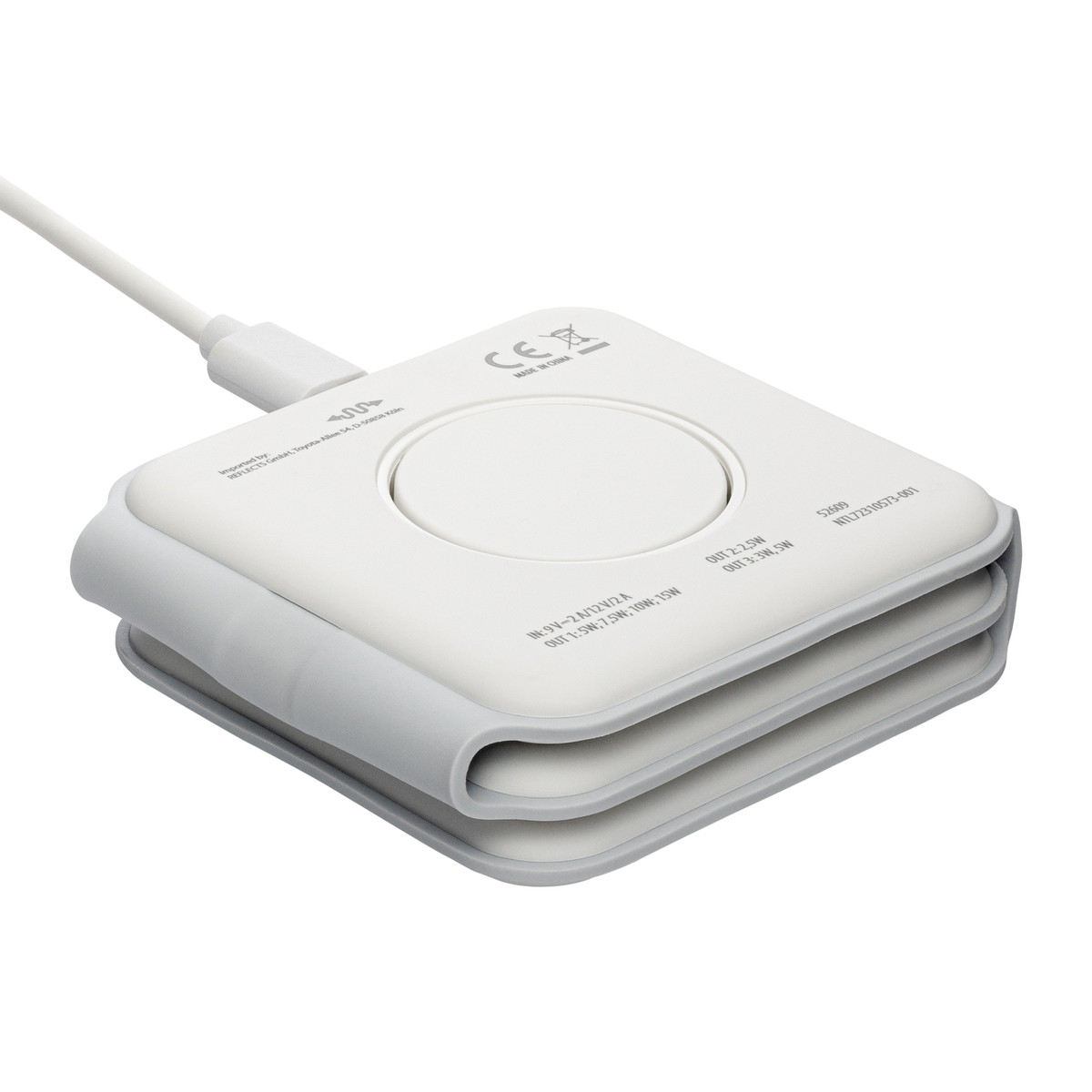 3-in-1 Snelle draadloze oplader REEVES-PORTANOVA wit 15 Watt 3-in-1 Snelle draadloze oplader REEVES-PORTANOVA wit 15 Watt