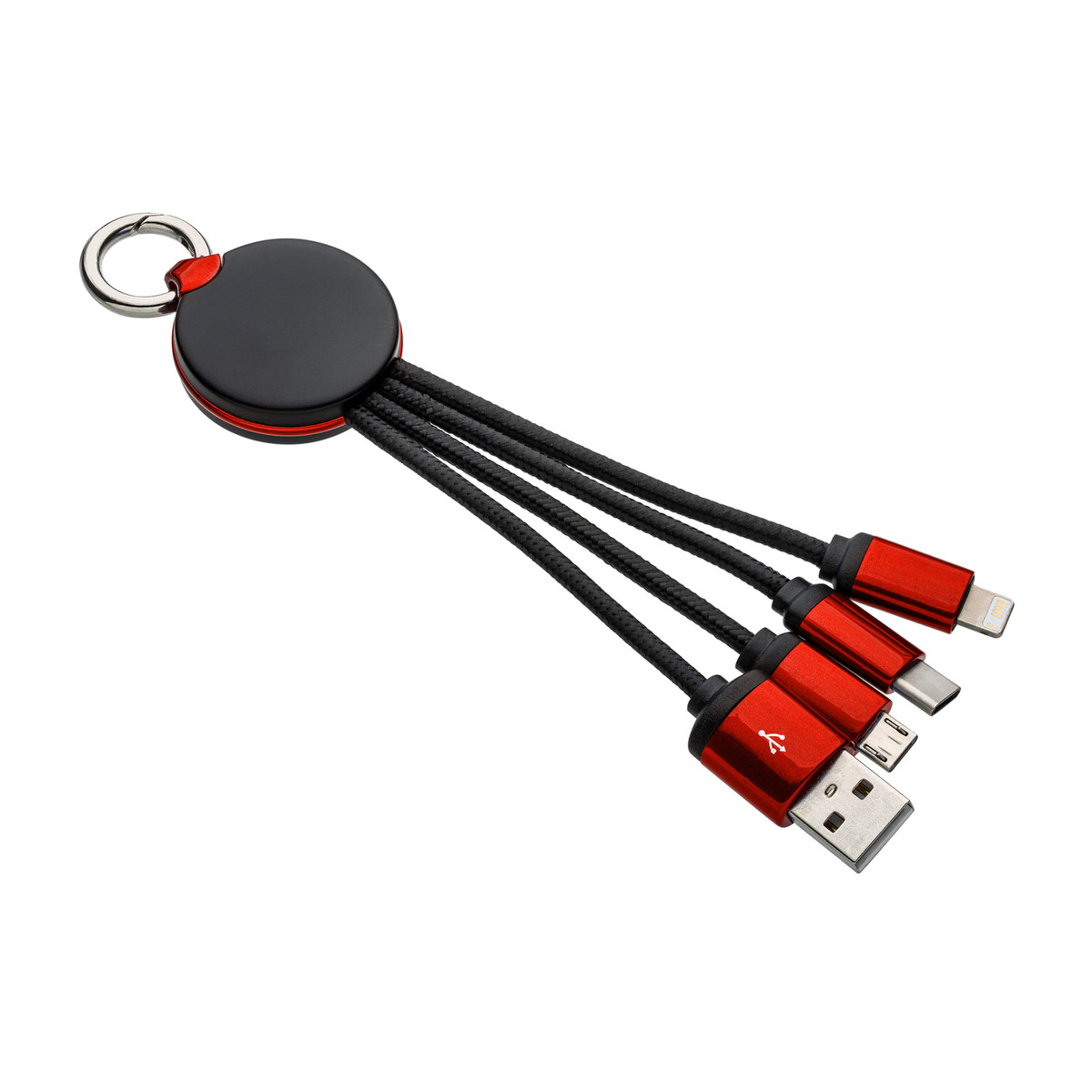 Câble de Charge 3 en 1 avec Lumière REEVES-PUHALANI rouge / rouge Câble de Charge 3 en 1 avec Lumière REEVES-PUHALANI rouge / rouge