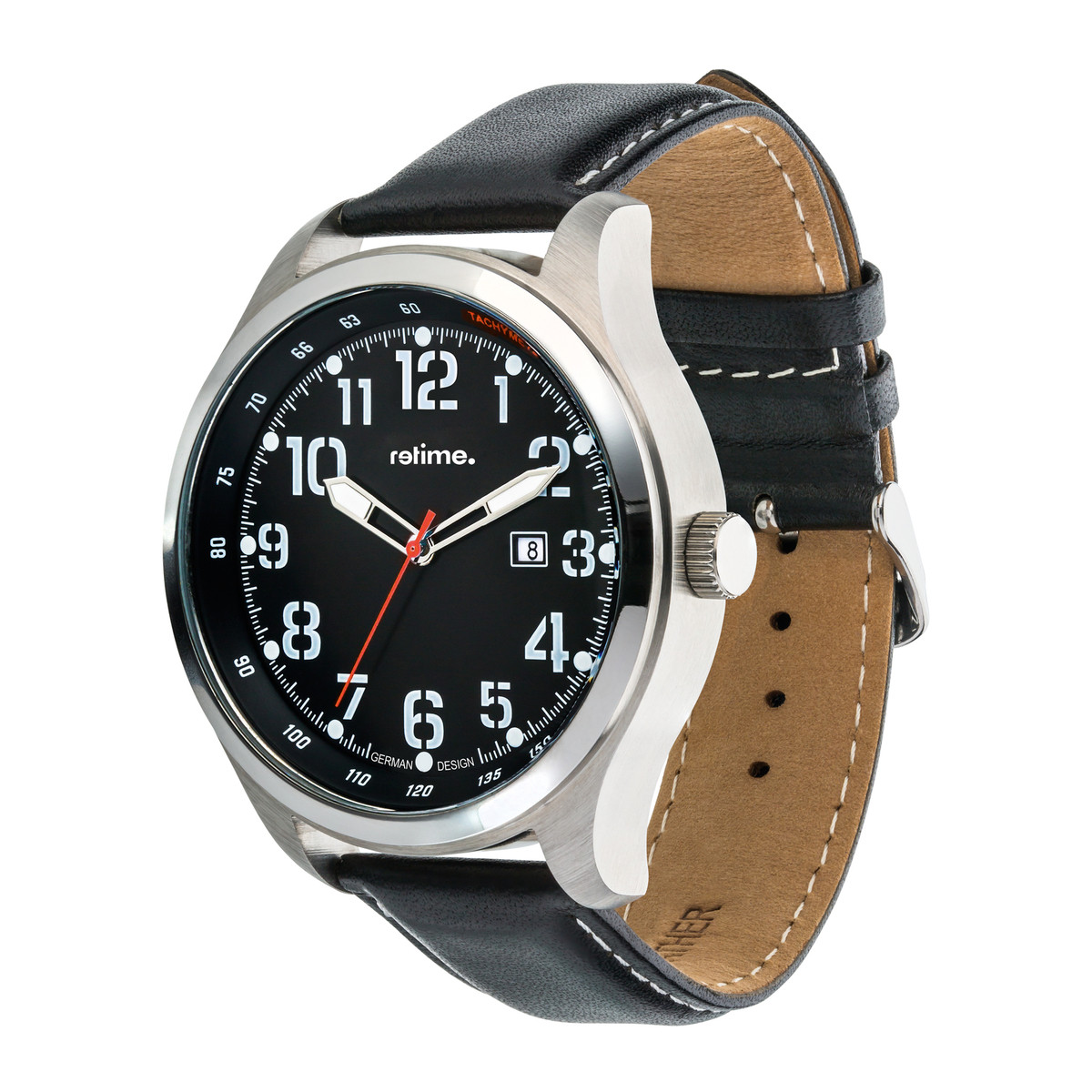Armbanduhr RETIME-AUTOMATIK 950-1 schwarz 46mm Armbanduhr RETIME-AUTOMATIK 950-1 schwarz 46mm