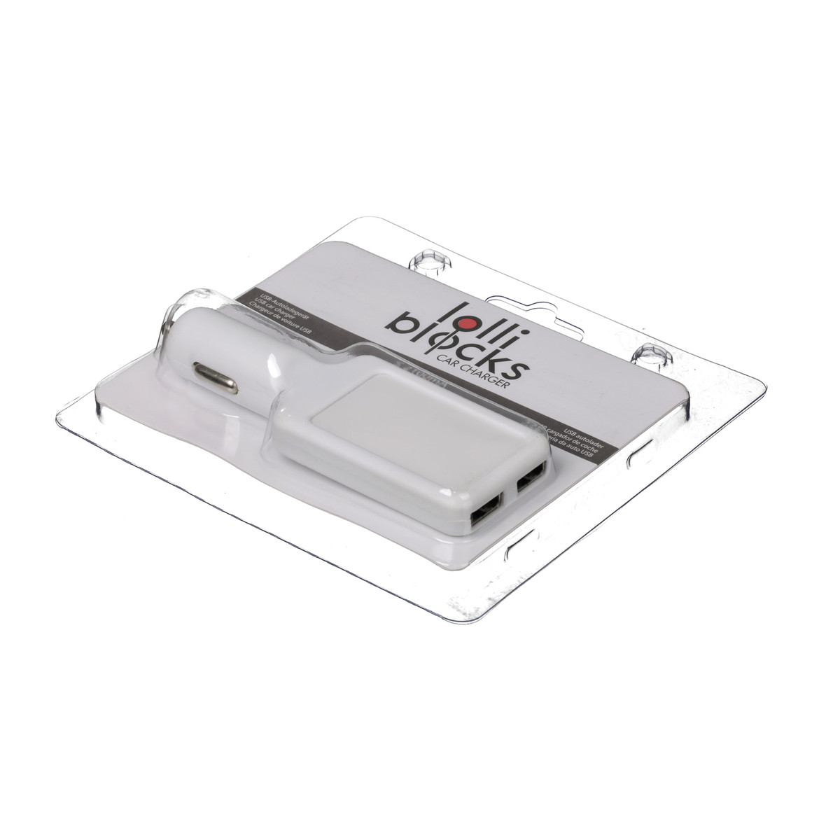 USB Autoladeadapter LOLLIBLOCKS-CAR CHARGER WHITE USB Autoladeadapter LOLLIBLOCKS-CAR CHARGER WHITE