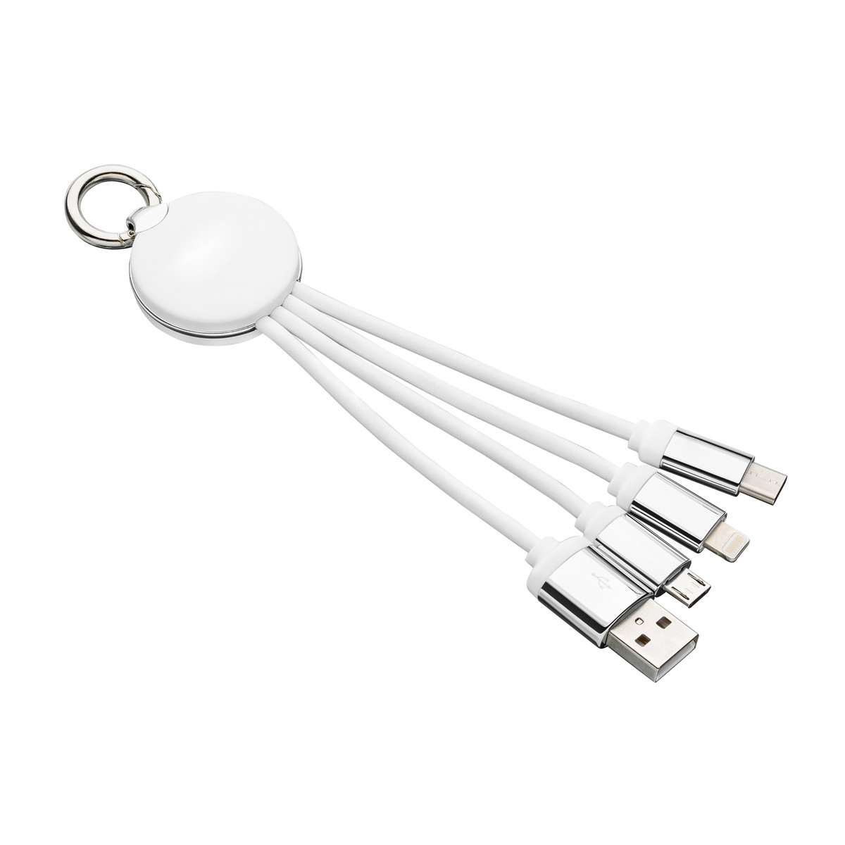 3-in-1 Charging Cable with Light REEVES-PUHALANI white / white 3-in-1 Charging Cable with Light REEVES-PUHALANI white / white
