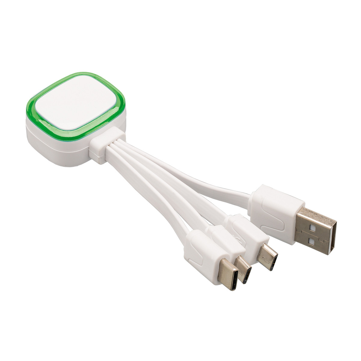 Multi-USB-Ladekabel COLLECTION 500 hellgrün Multi-USB-Ladekabel COLLECTION 500 hellgrün