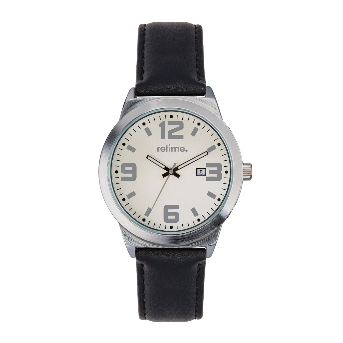 Armbanduhr RETIME-CLASSIC 620-1 silber 45mm