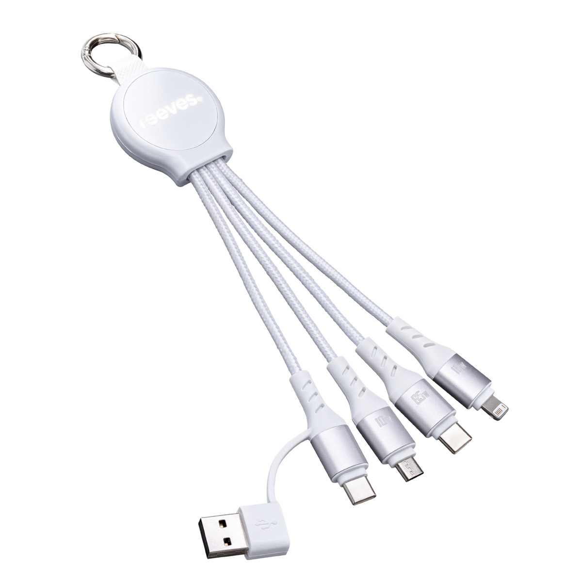 6-in-1 Charging Cable with Light REEVES-PUHALANI SWITCH white / white