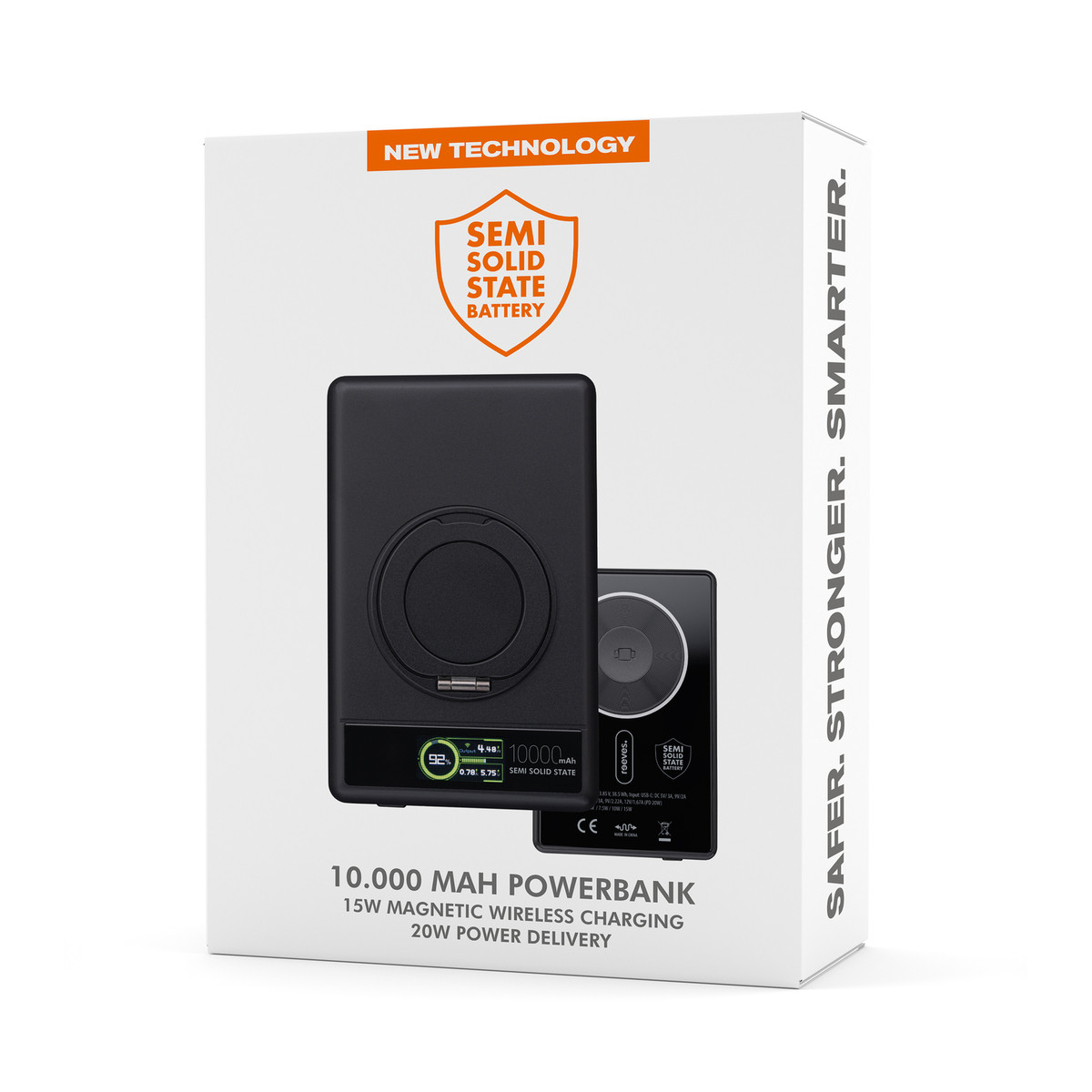 Magnetische 15W Wireless Powerbank REEVES-WATTRON ULTRA X schwarz 10000 mAh Magnetische 15W Wireless Powerbank REEVES-WATTRON ULTRA X schwarz 10000 mAh