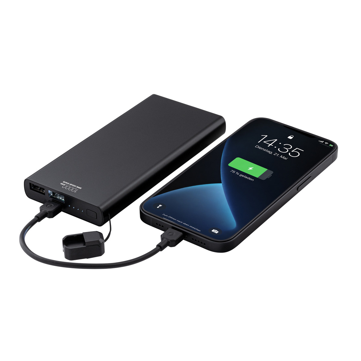 Powerbank REEVES-WATTRON CORE X schwarz 10000 mAh Powerbank REEVES-WATTRON CORE X schwarz 10000 mAh