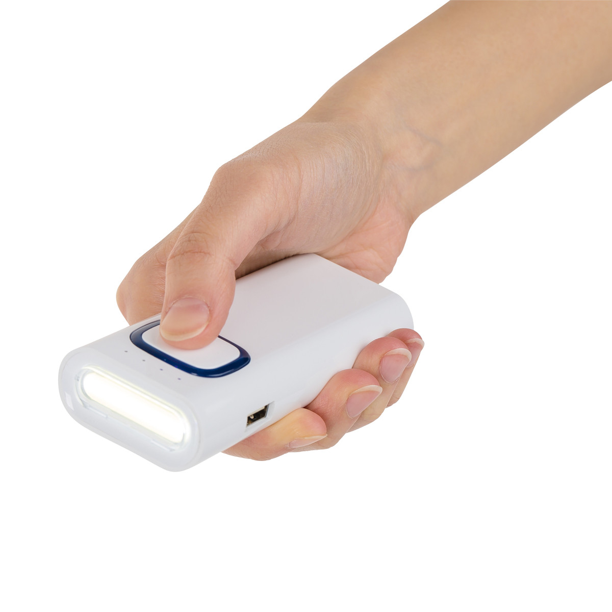 Powerbank mit COB LED Taschenlampe COLLECTION 500 blau Powerbank mit COB LED Taschenlampe COLLECTION 500 blau