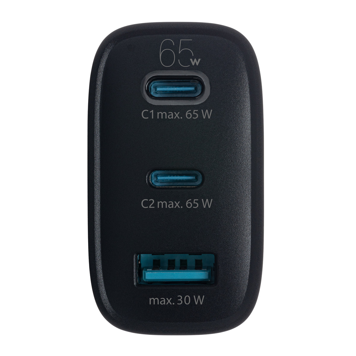 Chargeur USB GaN 3 ports REEVES-LIMA noir 65 Watt Chargeur USB GaN 3 ports REEVES-LIMA noir 65 Watt