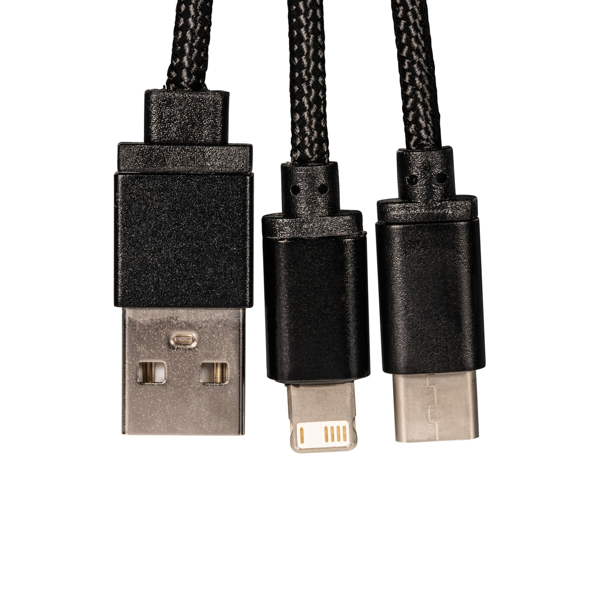 3-in-1 Ladekabel REEVES-TARRAGONA schwarz 3-in-1 Ladekabel REEVES-TARRAGONA schwarz