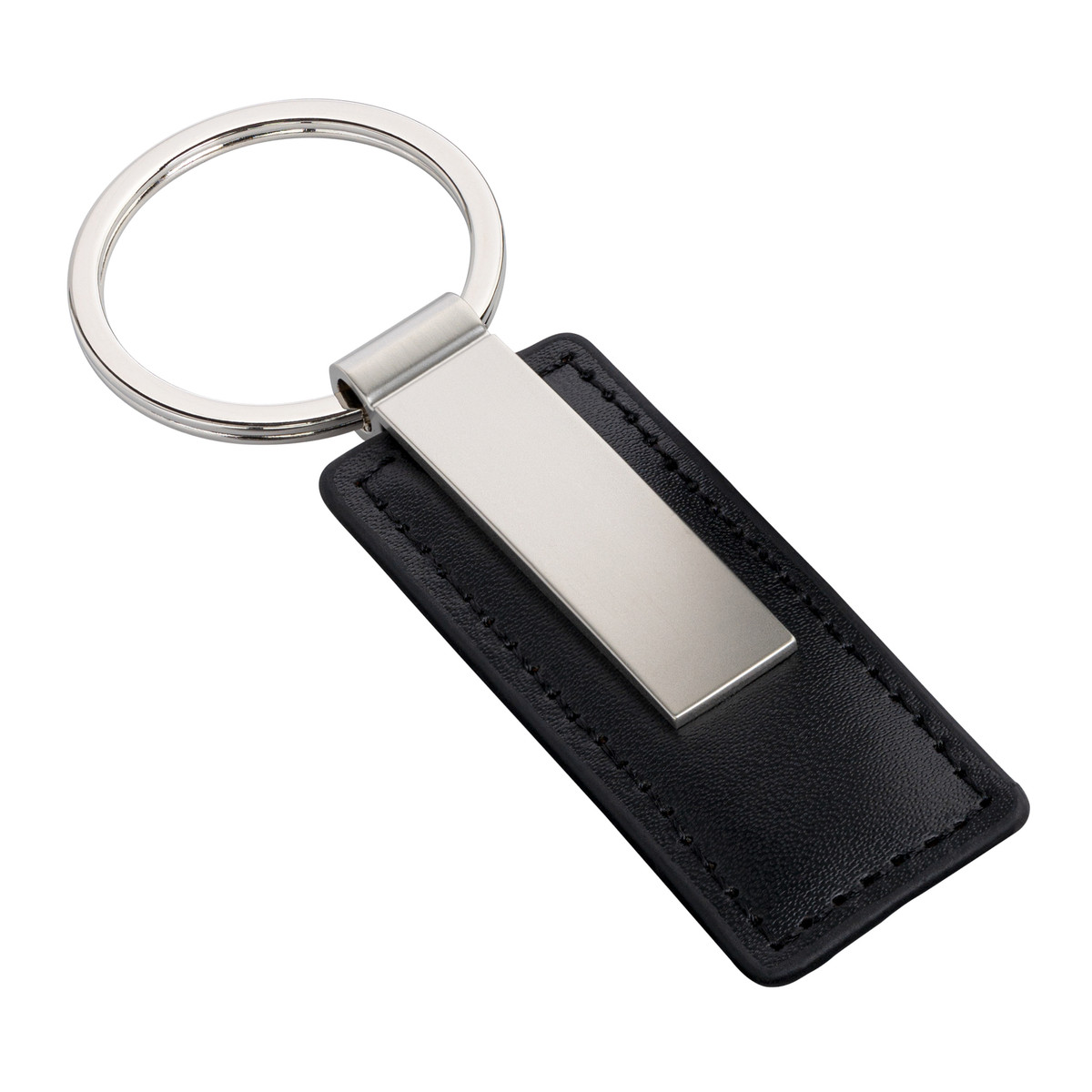 Sleutelhanger RE98-PERRIS RECTANGULAR mat zilver Sleutelhanger RE98-PERRIS RECTANGULAR mat zilver