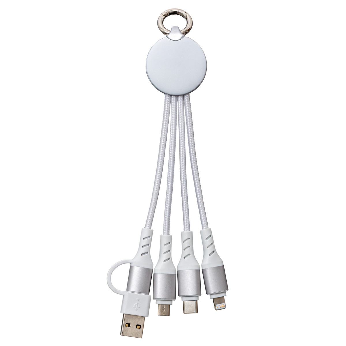 6-in-1 Charging Cable with Light REEVES-PUHALANI II white / white