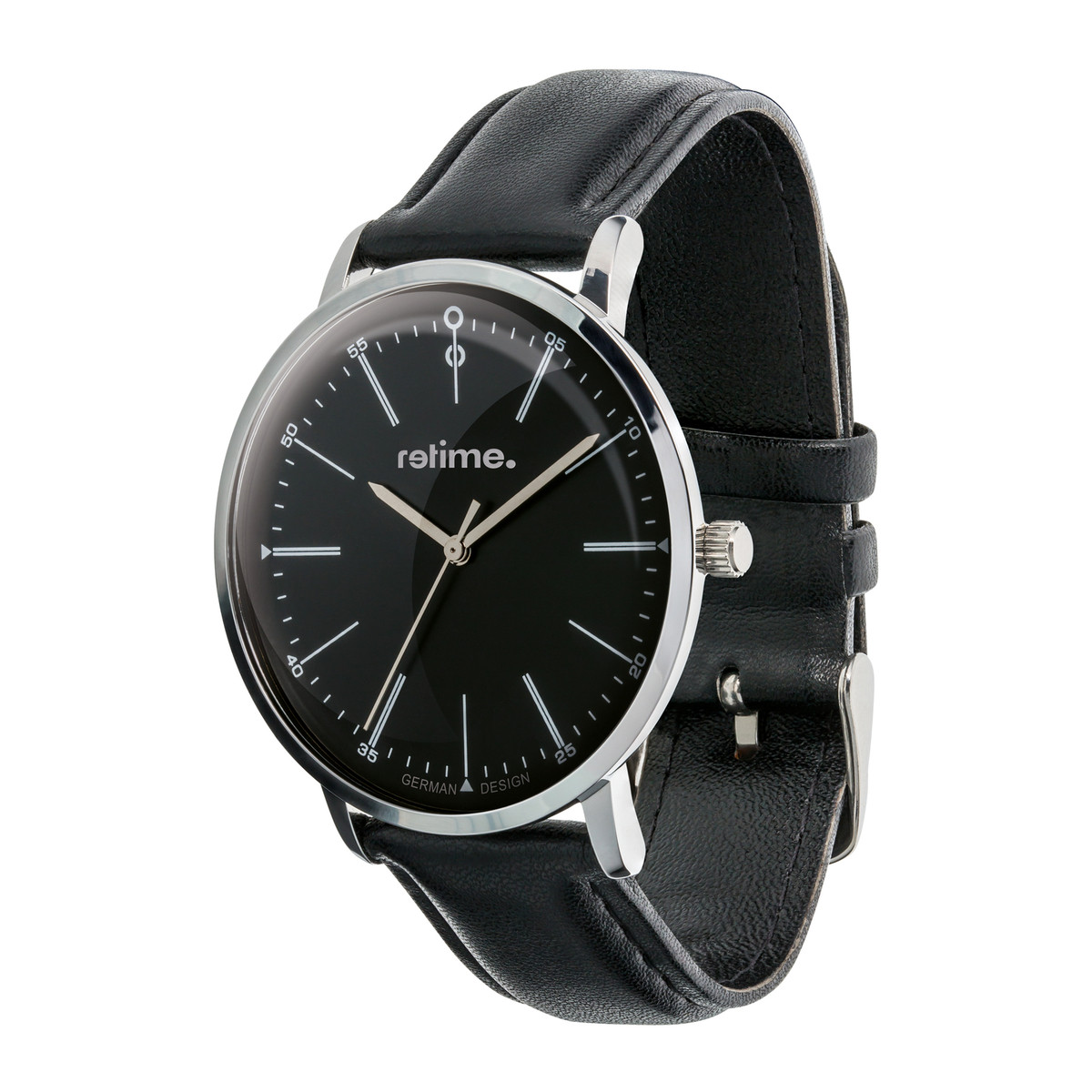 Armbanduhr RETIME-CLASSIC 665-2 schwarz/schwarz 40mm