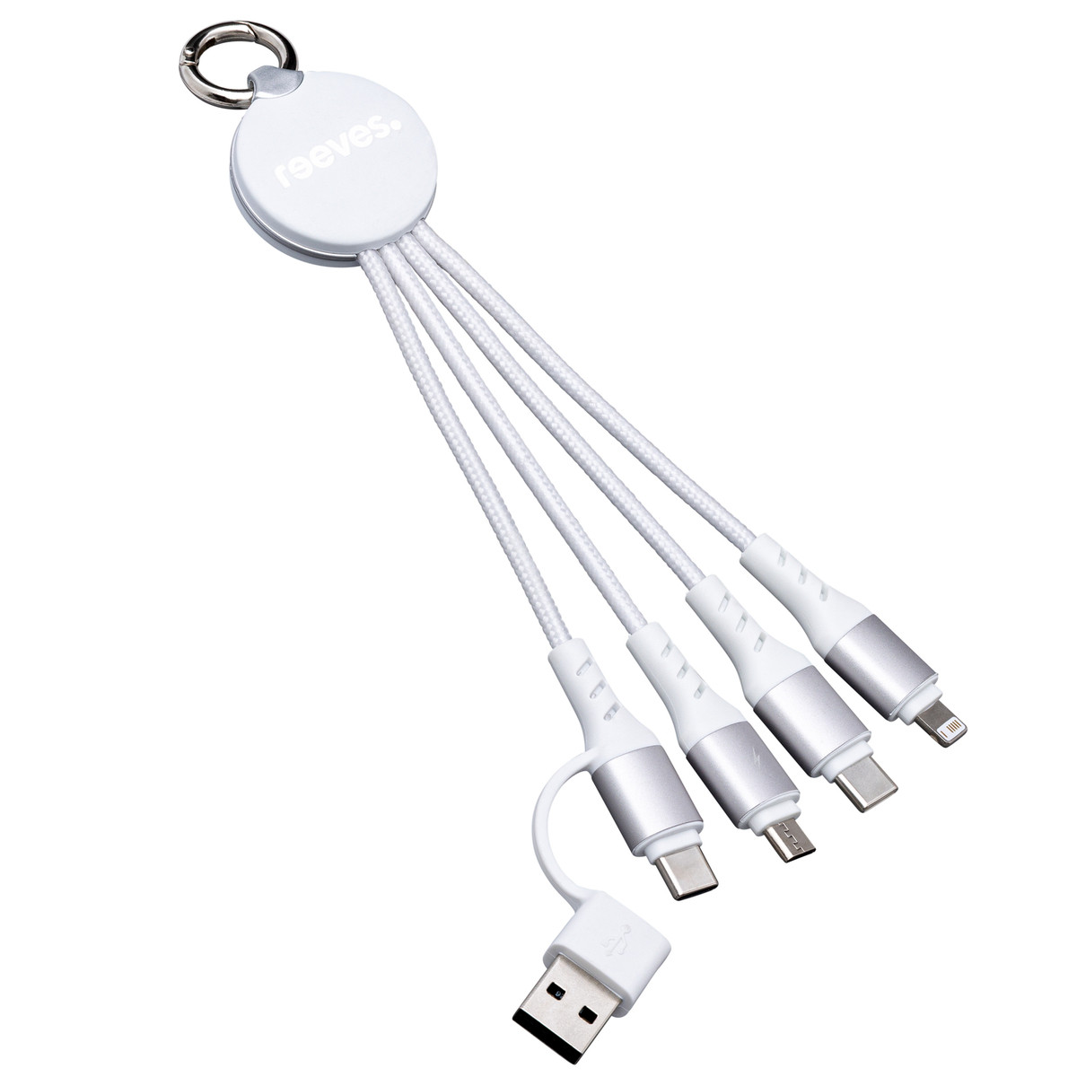 6-in-1 Charging Cable with Light REEVES-PUHALANI II white / white