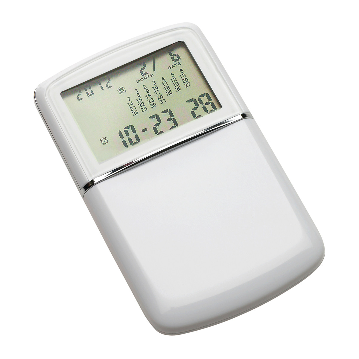 Calculatrice avec horloge mondiale REFLECTS-MASSENA blanc Calculatrice avec horloge mondiale REFLECTS-MASSENA blanc
