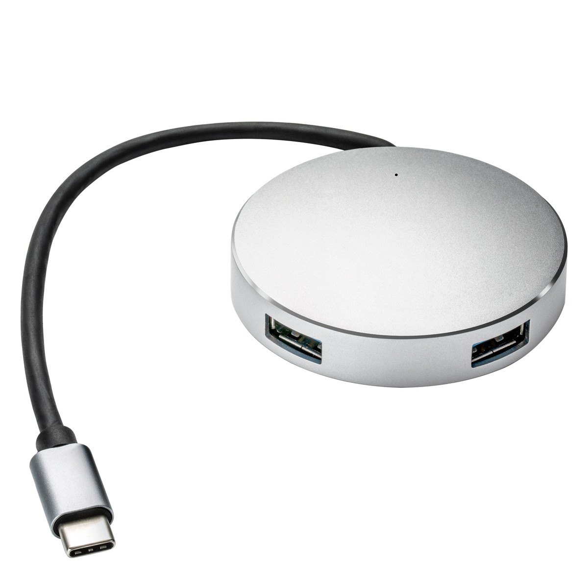 USB-Hub mit 4 Anschlüssen REEVES-MONTMAGNY silber USB-Hub mit 4 Anschlüssen REEVES-MONTMAGNY silber