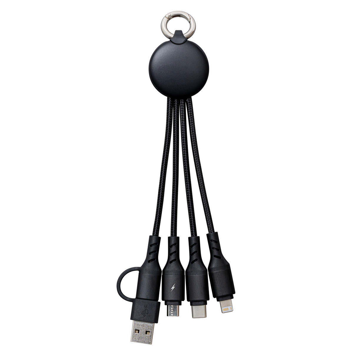6-in-1 Charging Cable with Light REEVES-PUHALANI II black / white