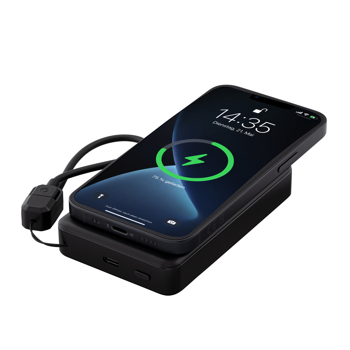 Magnetische 15W Wireless Powerbank REEVES-WATTRON PRO X schwarz 10000 mAh Magnetische 15W Wireless Powerbank REEVES-WATTRON PRO X schwarz 10000 mAh