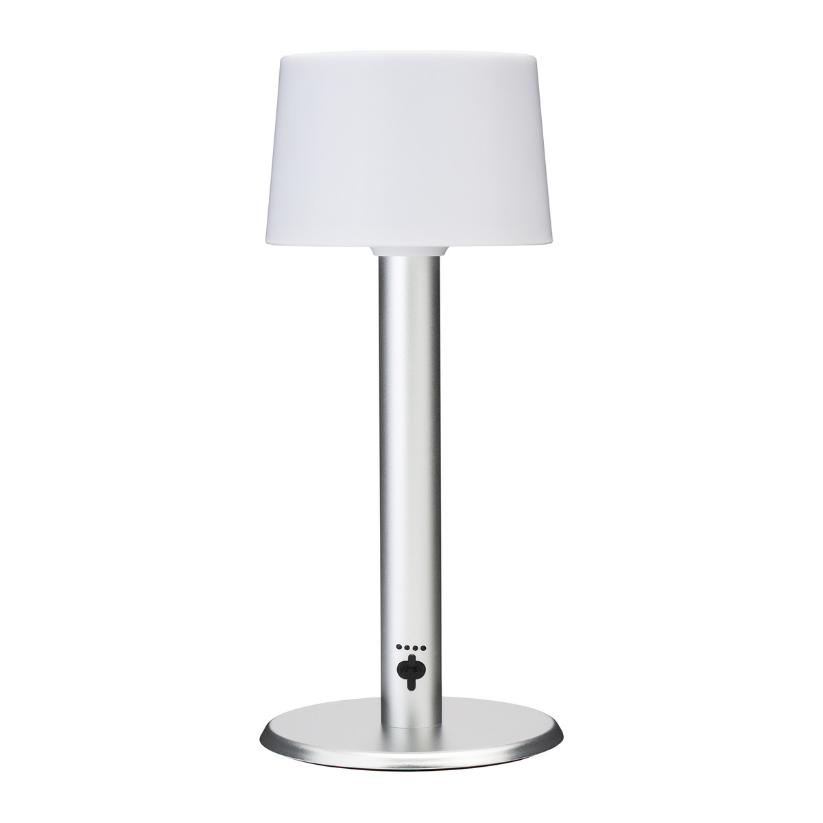 Lampe de table rechargeable REEVES-AMLINO argenté Lampe de table rechargeable REEVES-AMLINO argenté