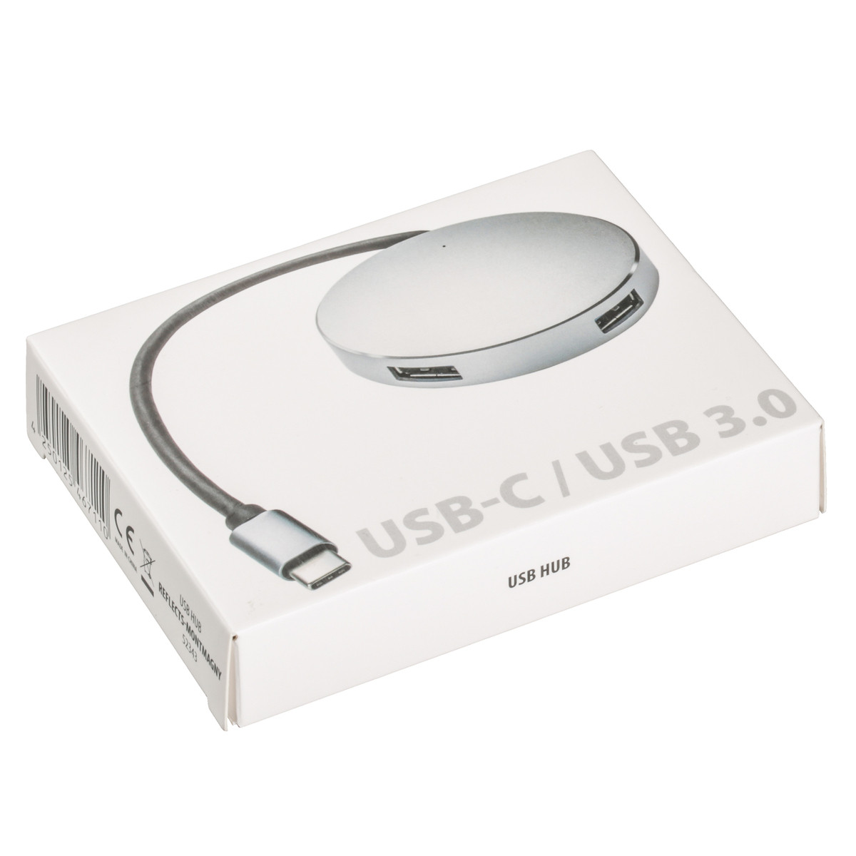 USB-Hub mit 4 Anschlüssen REEVES-MONTMAGNY silber USB-Hub mit 4 Anschlüssen REEVES-MONTMAGNY silber