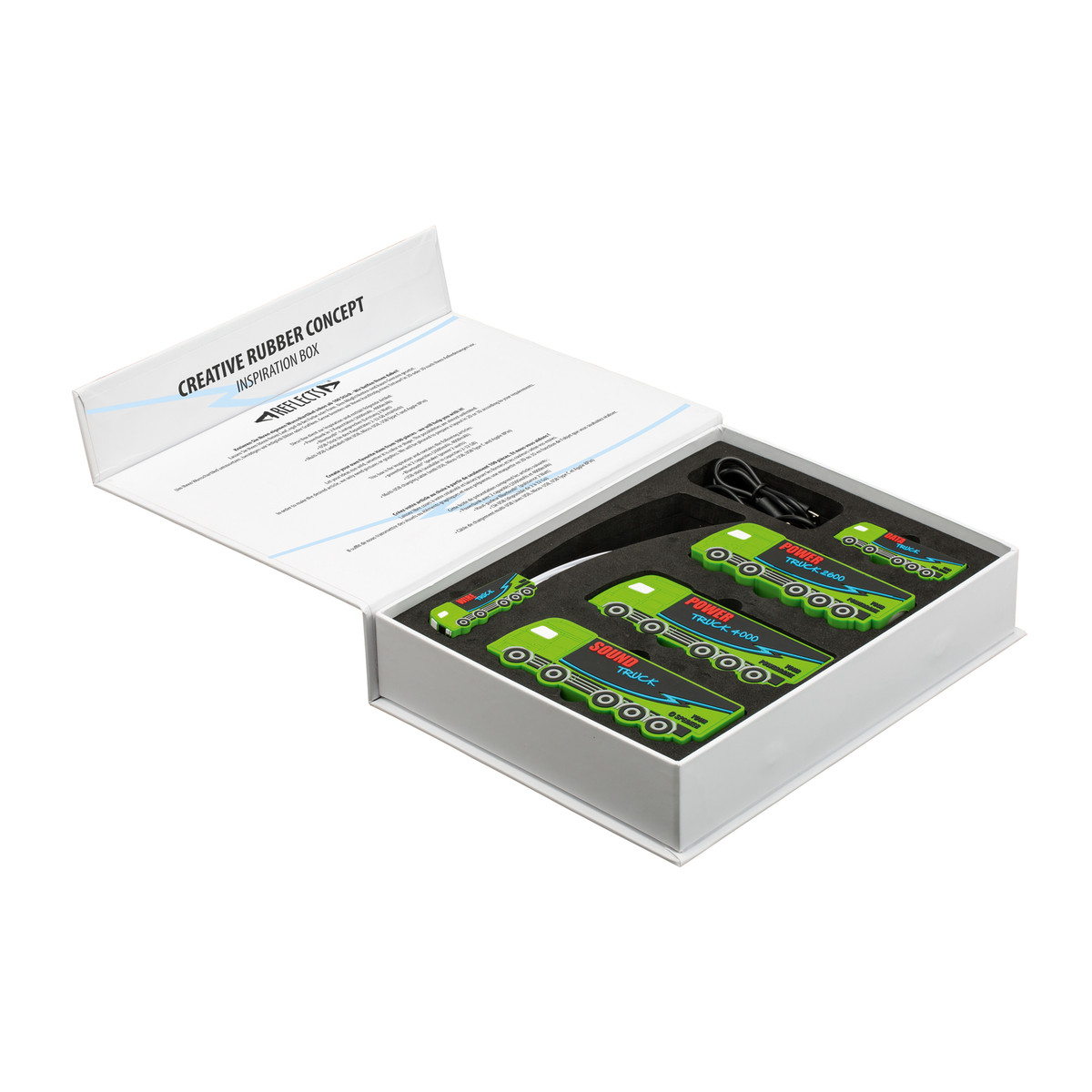 Inspiration Box REFLECTS-CREATIVE RUBBER CONCEPT