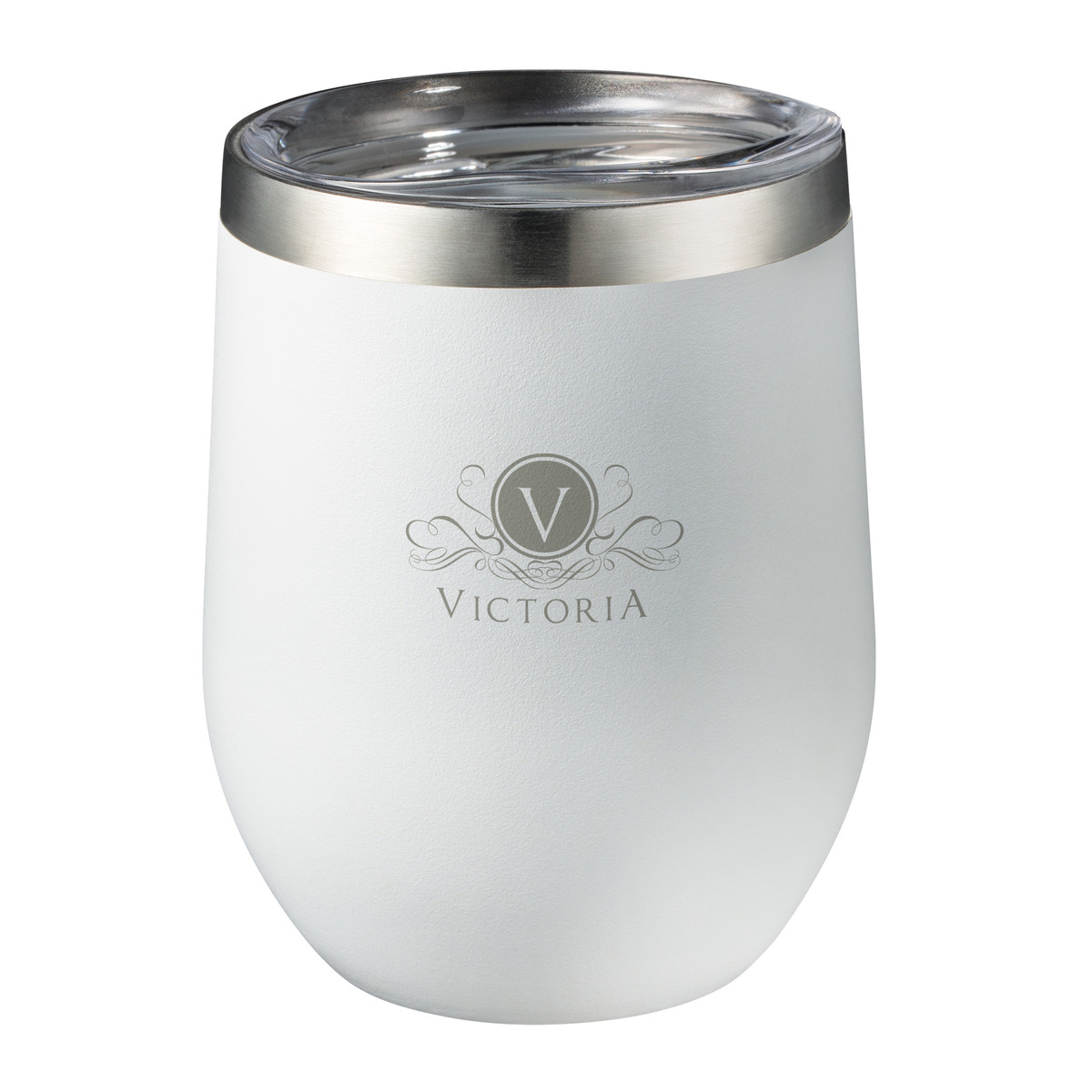 Thermobecher REFLECTS-SUDBURY weiß veredeltes Muster